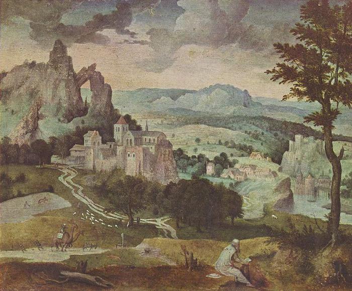 Cornelis Massijs Hl. Hieronymus in einer Landschaft China oil painting art
